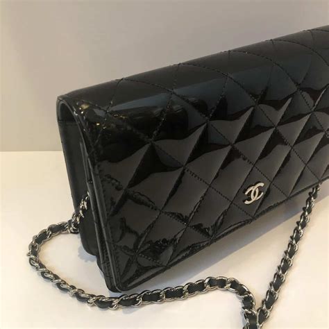 black patent chanel wallet|Wallet on chain .